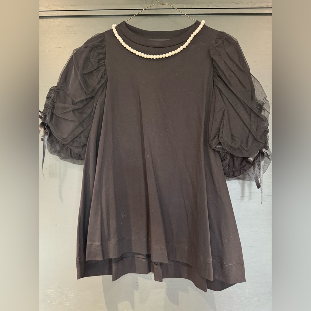 SIMONE ROCHA Blouse with Pearled Neckline